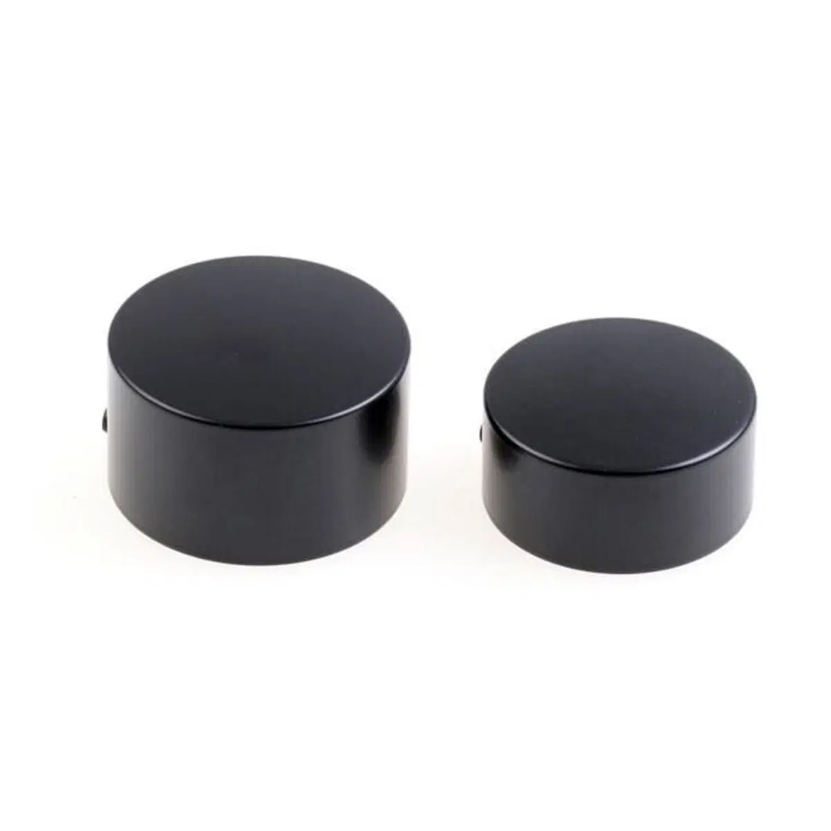 Coperture perno ruota posteriore nero lucido per S 