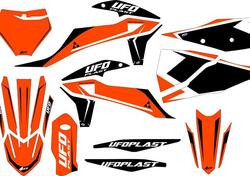 Kit grafica Ufo Stokes per Ktm Arancione fluo UFO 