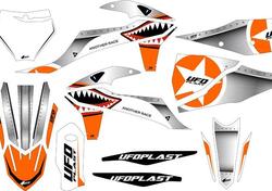 Kit grafica Ufo Thunder per Ktm oem UFO 