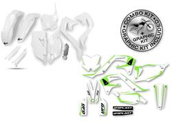 Kit plastiche+decals Ufo Tecna Kawasaki Bianco UFO 