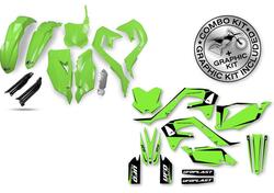 Kit plastiche+decals Ufo Tecna Kawasaki oem UFO 