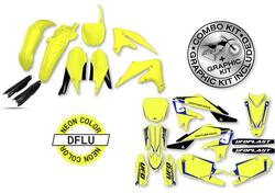 Kit plastiche+decals Ufo Tecna Yamaha Giallo fluo 