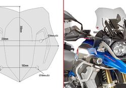 Cupolino fumè Givi D5124B specifico per BMW R1200G