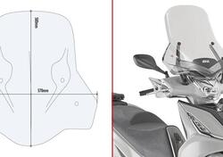 Parabrezza Givi 6114DT per KYMCO Agility 300 R16 (