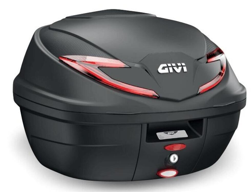 Bauletto Givi B360N2 Nero con catadiottro Rosso 36