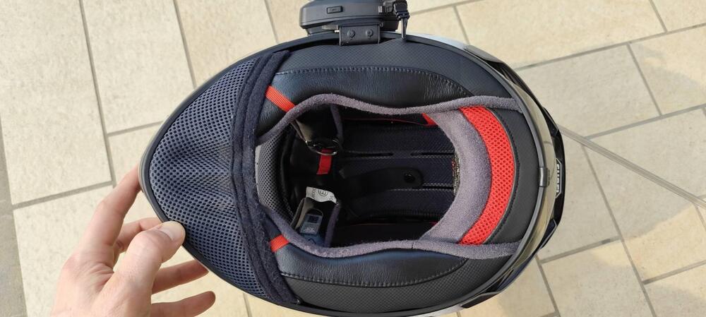 Casco shoei X SPR PRO taglia L con interfono u-com (3)