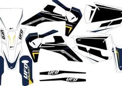 Kit grafica Ufo Apodis per Husqvarna oem UFO 