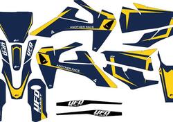 Kit grafica Ufo Tecna per Husqvarna Blu UFO 