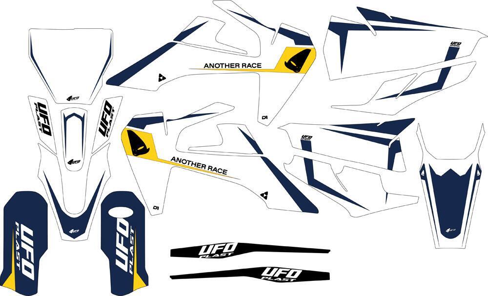 Kit grafica Ufo Tecna per Husqvarna oem UFO 