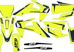 Kit grafica Ufo Tecna per Husqvarna Giallo fluo UF 