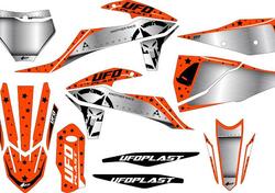 Kit grafica Ufo Stardust per Ktm Arancione fluo UF 