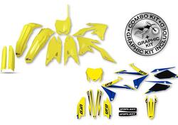 Kit plastiche+decals Ufo Stokes Suzuki Giallo UFO 