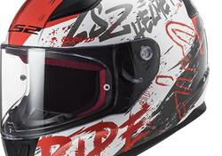 Casco integrale LS2 FF353 RAPID NAUGHTY Bianco Ros