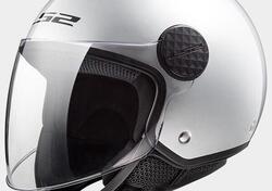 Casco jet LS2 SPHERE Solid Argento