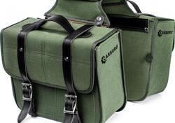 Coppia borse laterali Carburo Racer Canvas Verde M 