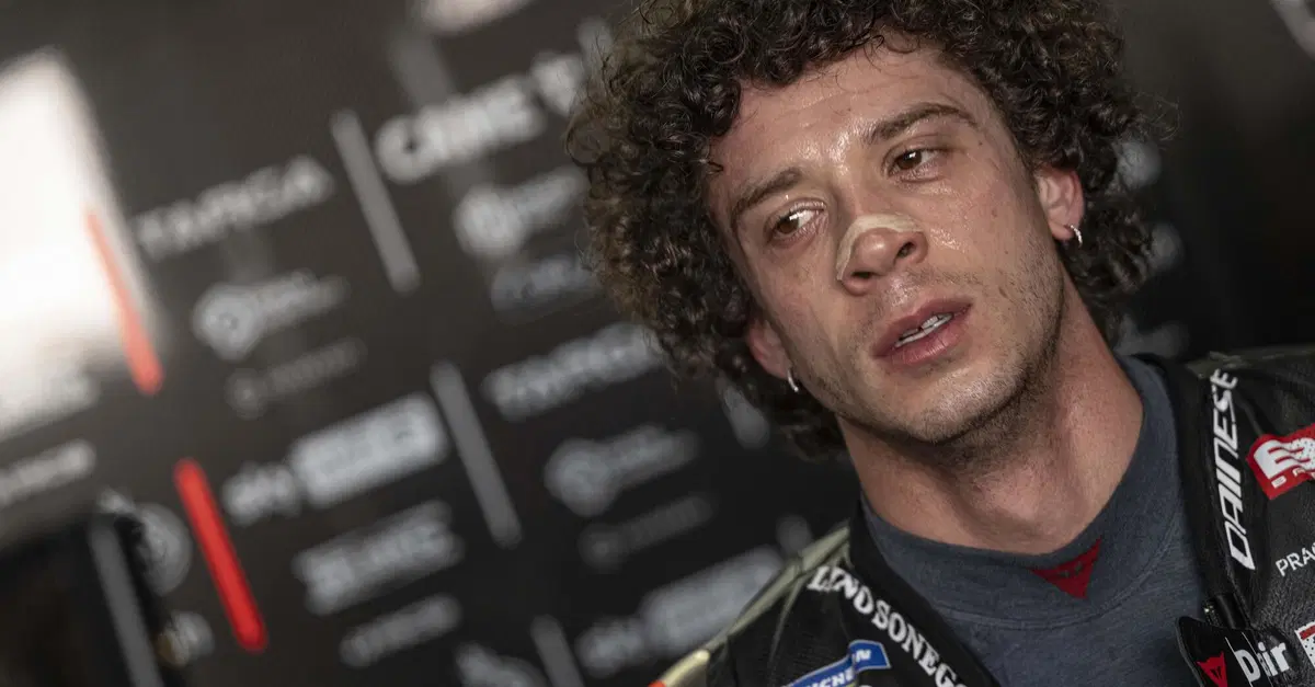 MotoGP 2025. GP della Thailandia. Marco Bezzecchi: "La scivolata? Era la prima volta che rischiavo un po' di pi&ugrave; e in questo turno ne valeva la pena"