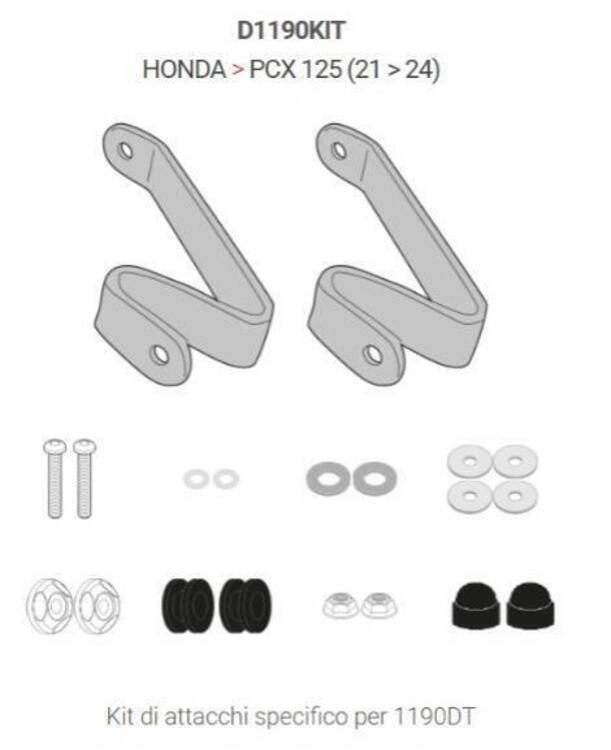 PARABREZZA GIVI PER HONDA PCX 125 CODICE 1190DT (2)