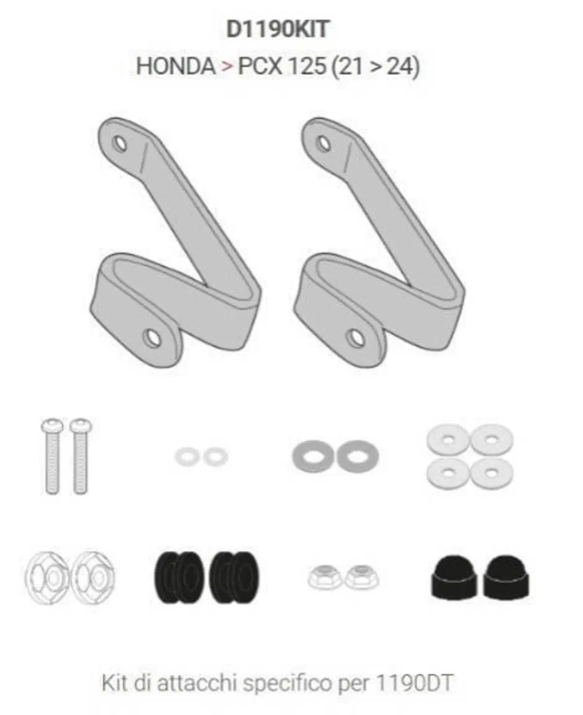 PARABREZZA GIVI PER HONDA PCX 125 CODICE 1190DT (2)