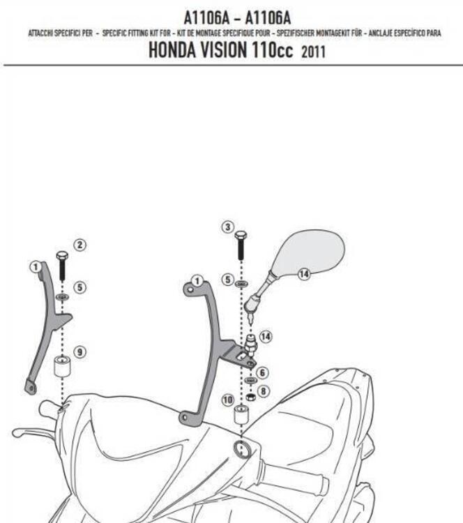 PARABREZZA GIVI PER HONDA VISION 50 E 110 CODICE 3 (2)