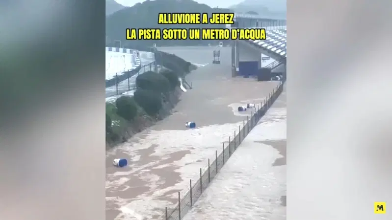 Alluvione a Jerez, il circuito sommerso dall'acqua [VIDEO]
