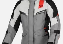GIACCA MOTO MACNA ZASTRA DONNA GRIGIA GREY /NERA B