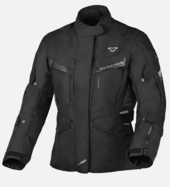 GIACCA MOTO MACNA ZASTRA DONNA GRIGIA GREY /NERA B (2)