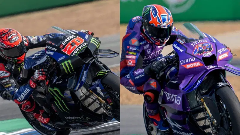 MotoGP 2025. Yamaha, borsino Thailandia. Sottotono Fabio Quartararo: "Problemi di grip", bene Jack Miller, che teneva la carenatura con le mani