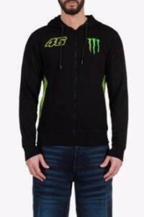 TRIMBOLIMOTO FELPA ZIP VR46 DUAL MONSTER 46 UOMO H