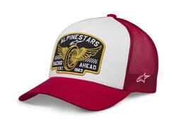 Cappello moto Alpinestars Heritage Patch rosso