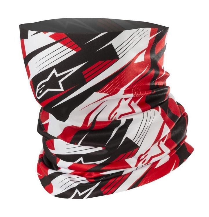 Scaldacollo Alpinestars BLURRED Nero Bianco Rosso