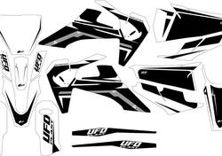 Kit grafica Ufo Apodis per Husqvarna Bianco UFO 