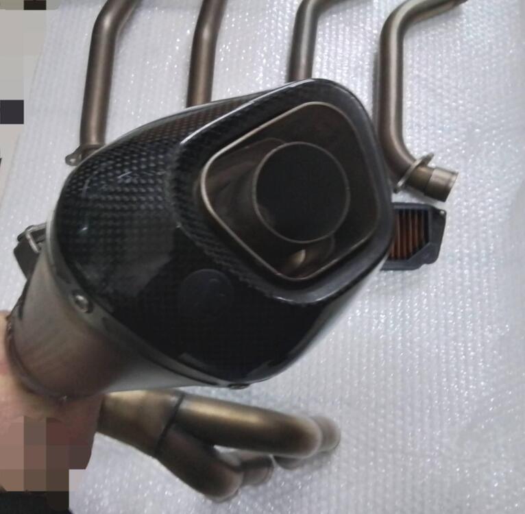 Scarico completo AKRAPOVIC in titanio per HONDA CB (4)