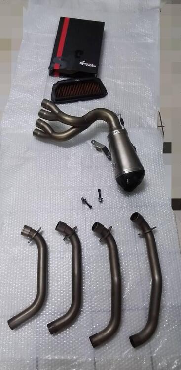 Scarico completo AKRAPOVIC in titanio per HONDA CB (5)