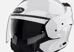 CASCO AIROH MATHISSE MODULARE NERO OPACO BIANCO LU