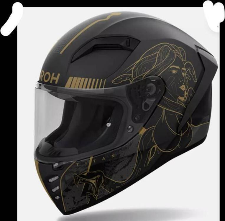 CASCO INTEGRALE AIROH CONNOR TITAN MATT NERO OPACO