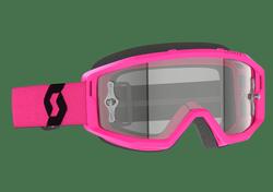 Occhiali cross Scott Primal Clear Rosa Nero lente