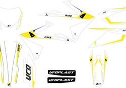 Kit grafica Ufo Tecna per Suzuki Bianco UFO 