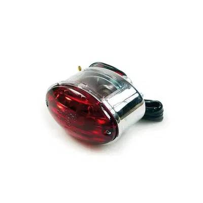 Faro posteriore CatEye 83x51 Medium omologato crom 