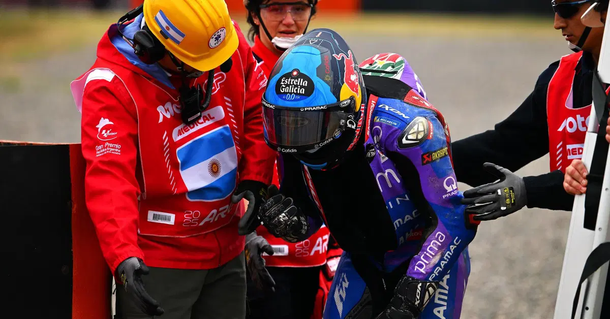 MotoGP 2025. GP di Argentina. Miguel Oliveira torna a casa, problemi alla spalla dopo l'incidente nella Sprint