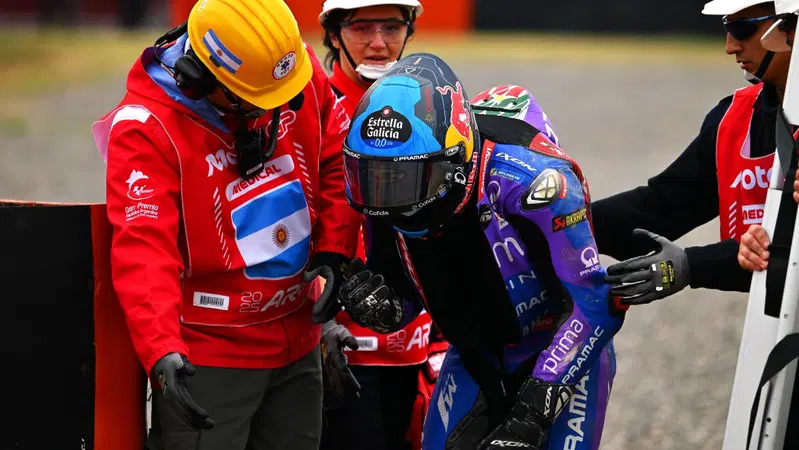 MotoGP 2025. GP di Argentina. Miguel Oliveira torna a casa, problemi alla spalla dopo l'incidente nella Sprint