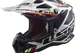 Casco Cross LS2 MX700 SUBVERTER STOMP Bianco Nero