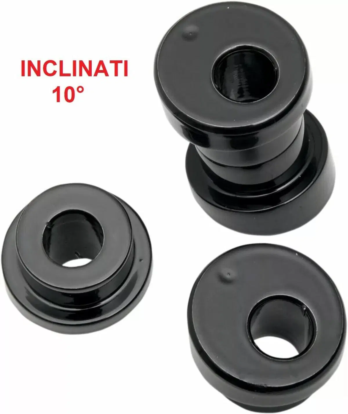 Kit montaggio INCLINATO 10° riser rigido neri per La Choppers