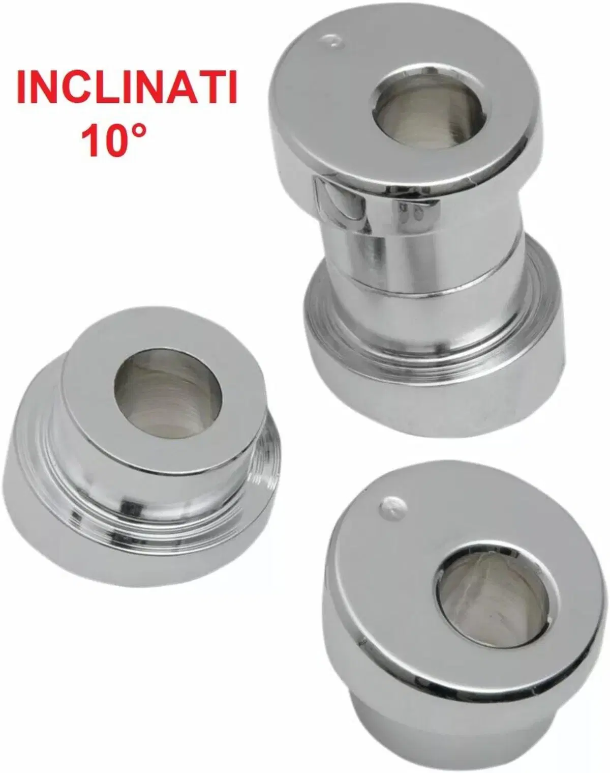 Kit montaggio INCLINATO 10° riser rigido cromati p La Choppers