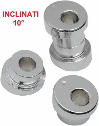 Kit montaggio INCLINATO 10&deg; riser rigido cromati p La Choppers