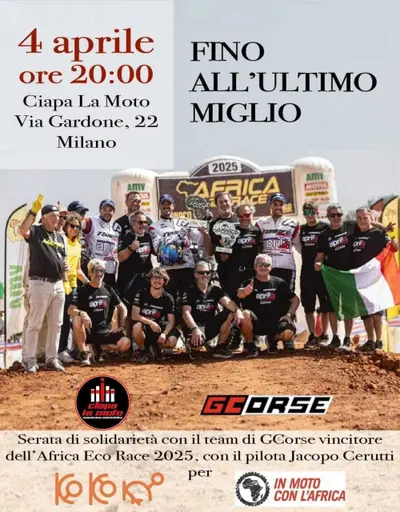Venerd&igrave; 4 da Ciapa la Moto: "Fino all&rsquo;Ultimo Miglio"