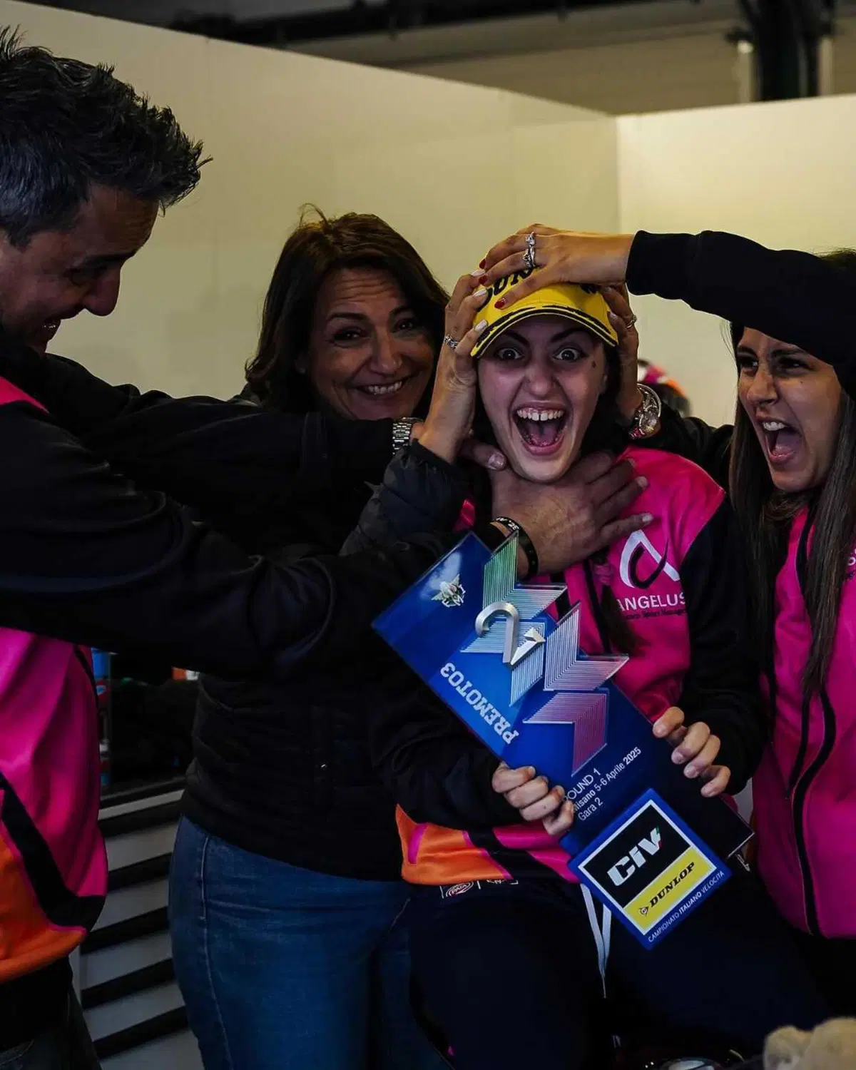 Luana Giuliani, primo podio della pilota-attrice (Civ Misano 2025) (2)