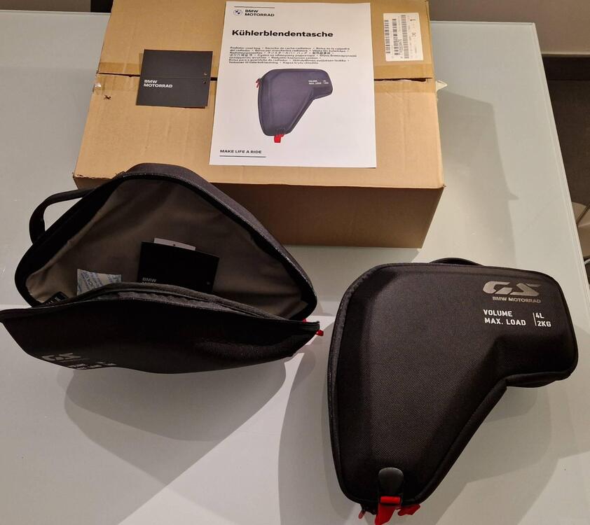 KIT BORSE LATERALI RADIATORE 4L - NUOVE - X BMW MO (3)