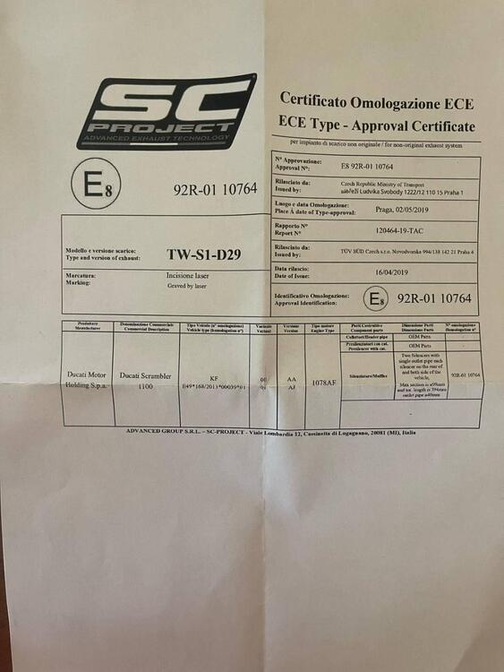 Scarichi SC Project per Ducati Scambler 1100 SC-Project Exhaust (3)