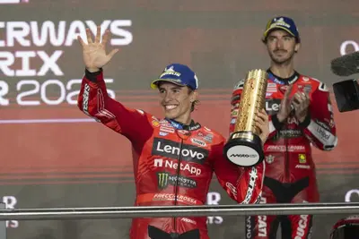 MotoGP 2025. GP del Qatar. Marc Marquez: "Ho gestito la gara come volevo. Questo weekend &egrave; pi&ugrave; importante degli altri tre passati"