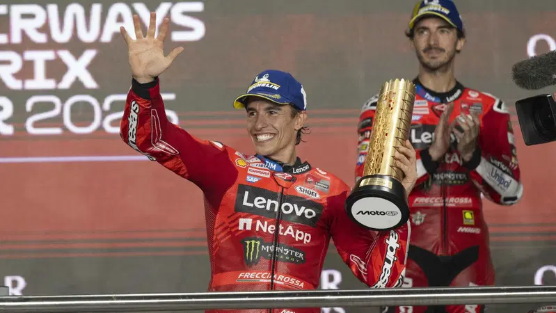 MotoGP 2025. GP del Qatar. Marc Marquez: "Ho gestito la gara come volevo. Questo weekend &egrave; pi&ugrave; importante degli altri tre passati"